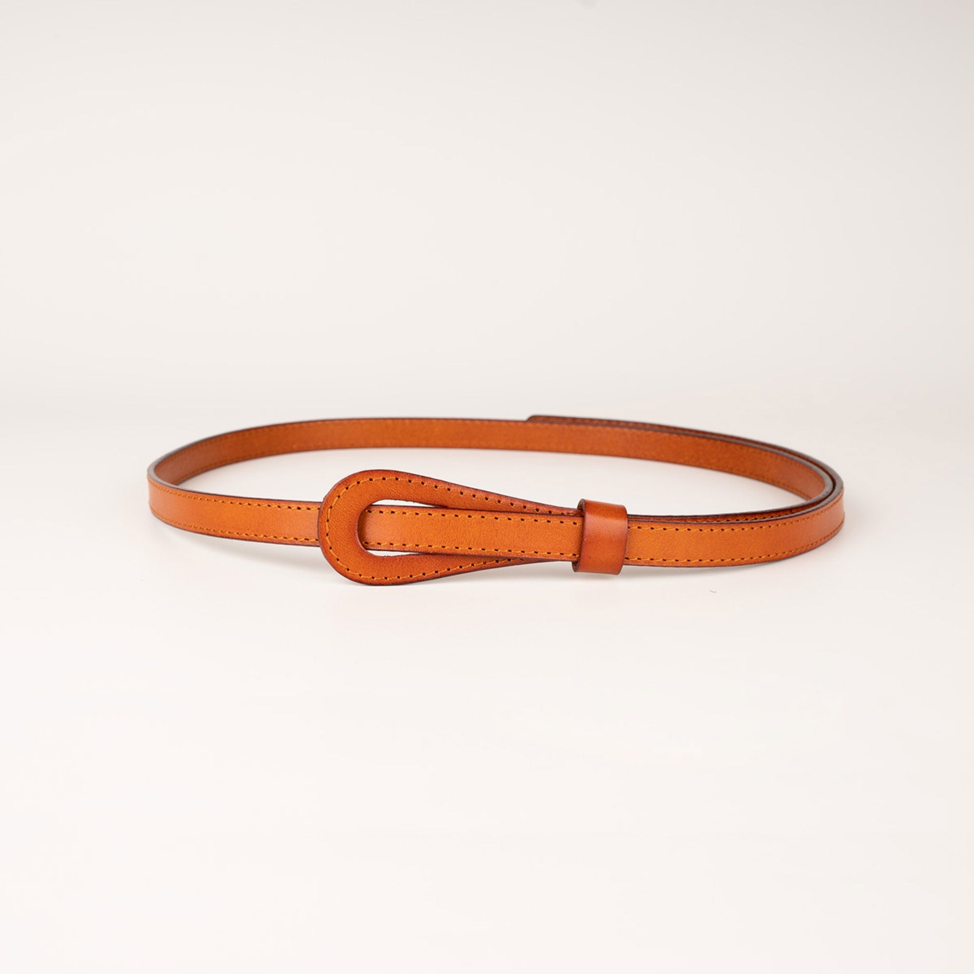 Joy Women's Tan Leather Knot Belt