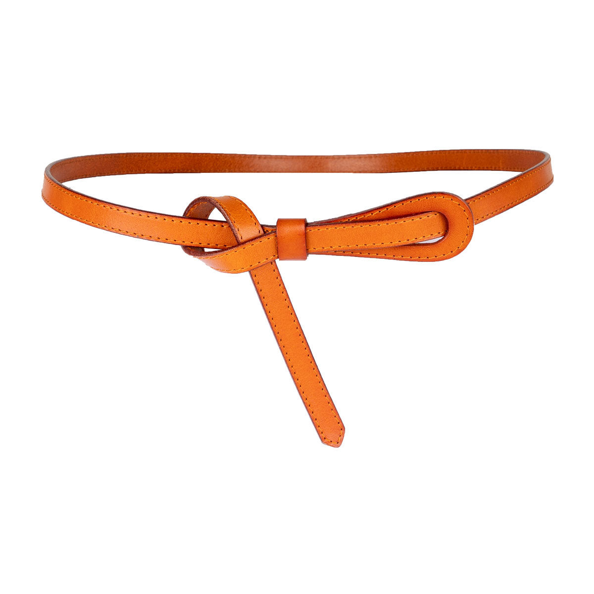 Joy Women's Tan Leather Knot Belt