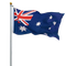 6.0m Flag Pole Full Set / Kit w Australian Flag