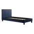 Single PU Leather Bed Frame Blue