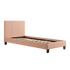 Single PU Leather Bed Frame Pink