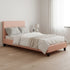 Single PU Leather Bed Frame Pink