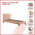 Single PU Leather Bed Frame Pink