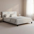 Double PU Leather Bed Frame White