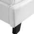 Double PU Leather Bed Frame White