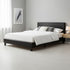 Double PU Leather Bed Frame Black