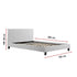 Queen PU Leather Bed Frame White