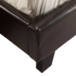 Queen PU Leather Bed Frame Brown