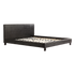 King PU Leather Bed Frame Black