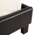 King PU Leather Bed Frame Black