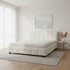 Double PU Leather Deluxe Bed Frame White