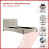 Double PU Leather Deluxe Bed Frame White
