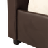 Double PU Leather Deluxe Bed Frame Brown