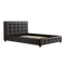Queen PU Leather Deluxe Bed Frame Black