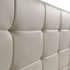King PU Leather Deluxe Bed Frame White