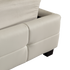 King PU Leather Deluxe Bed Frame White