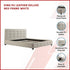King PU Leather Deluxe Bed Frame White