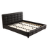King PU Leather Deluxe Bed Frame Black