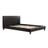 Queen PU Leather Bed Frame Black