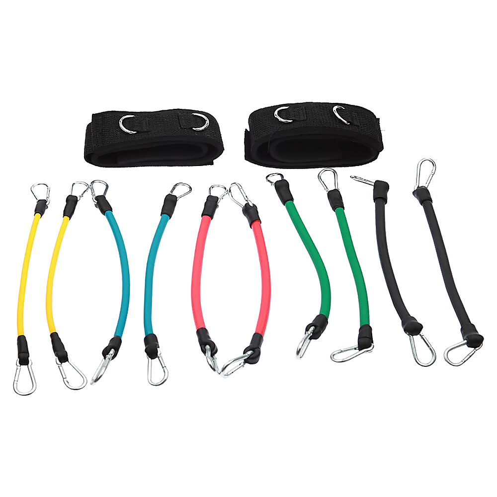 13 Piece Resistance Bands Set Latex Exercise Tubes Handles Leg Bands Home Gym