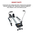 Hydraulic Rowing Machine Rower with LCD Display, 100kg Capacity, 2 x AA