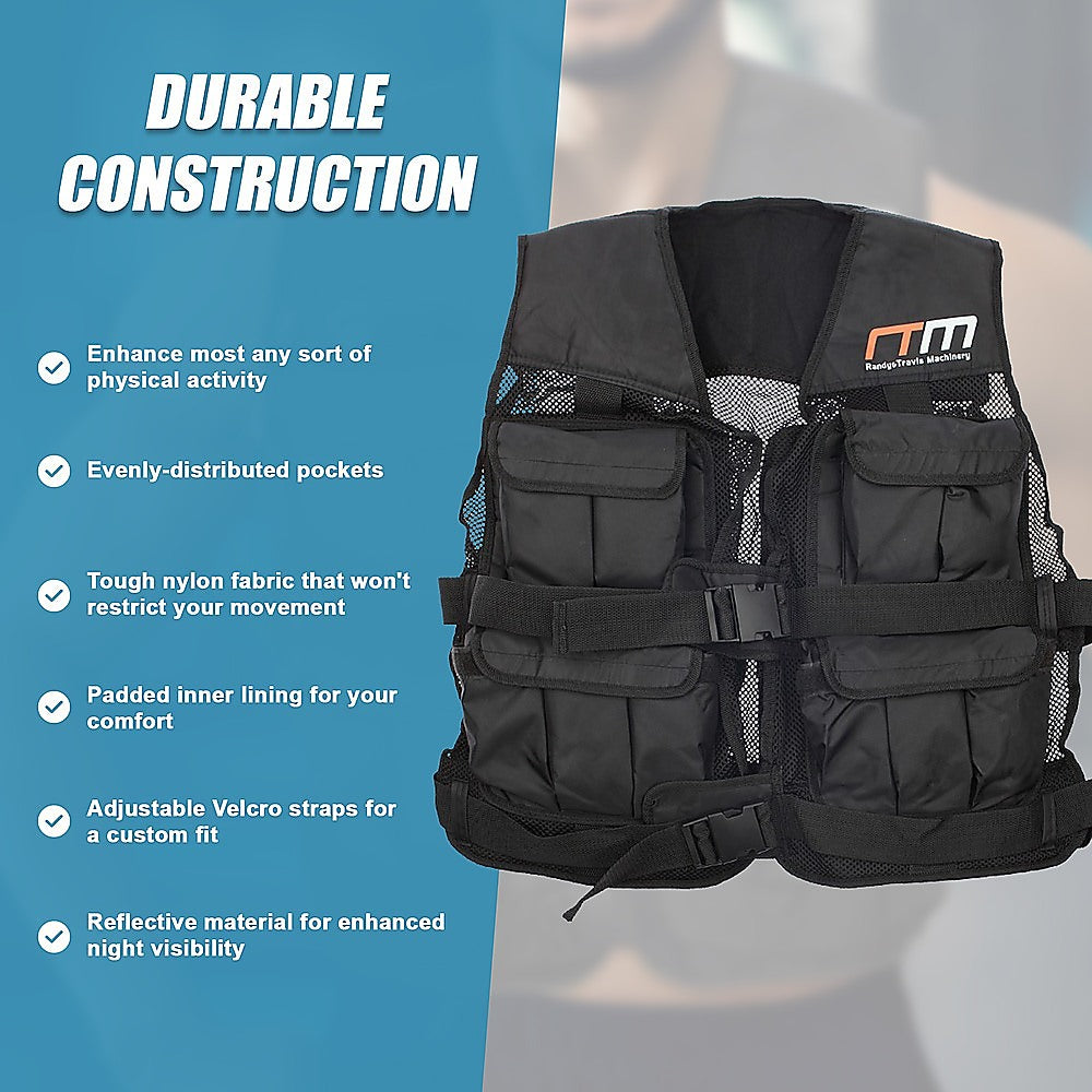 40LBS Weighted Weight Gym Exercise Training Sport Vest