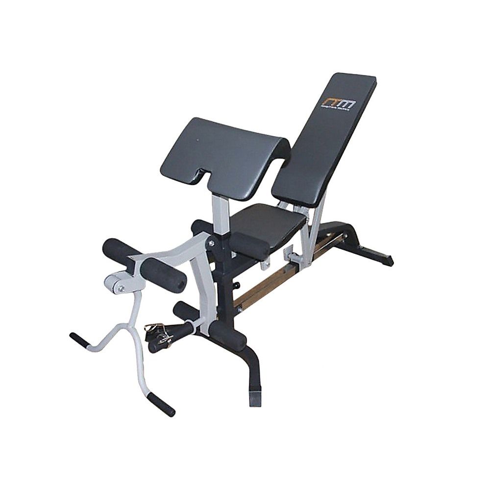 FID Adjustable Weight Bench Press with Flat Incline Decline and Leg Extension