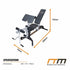 FID Adjustable Weight Bench Press with Flat Incline Decline and Leg Extension