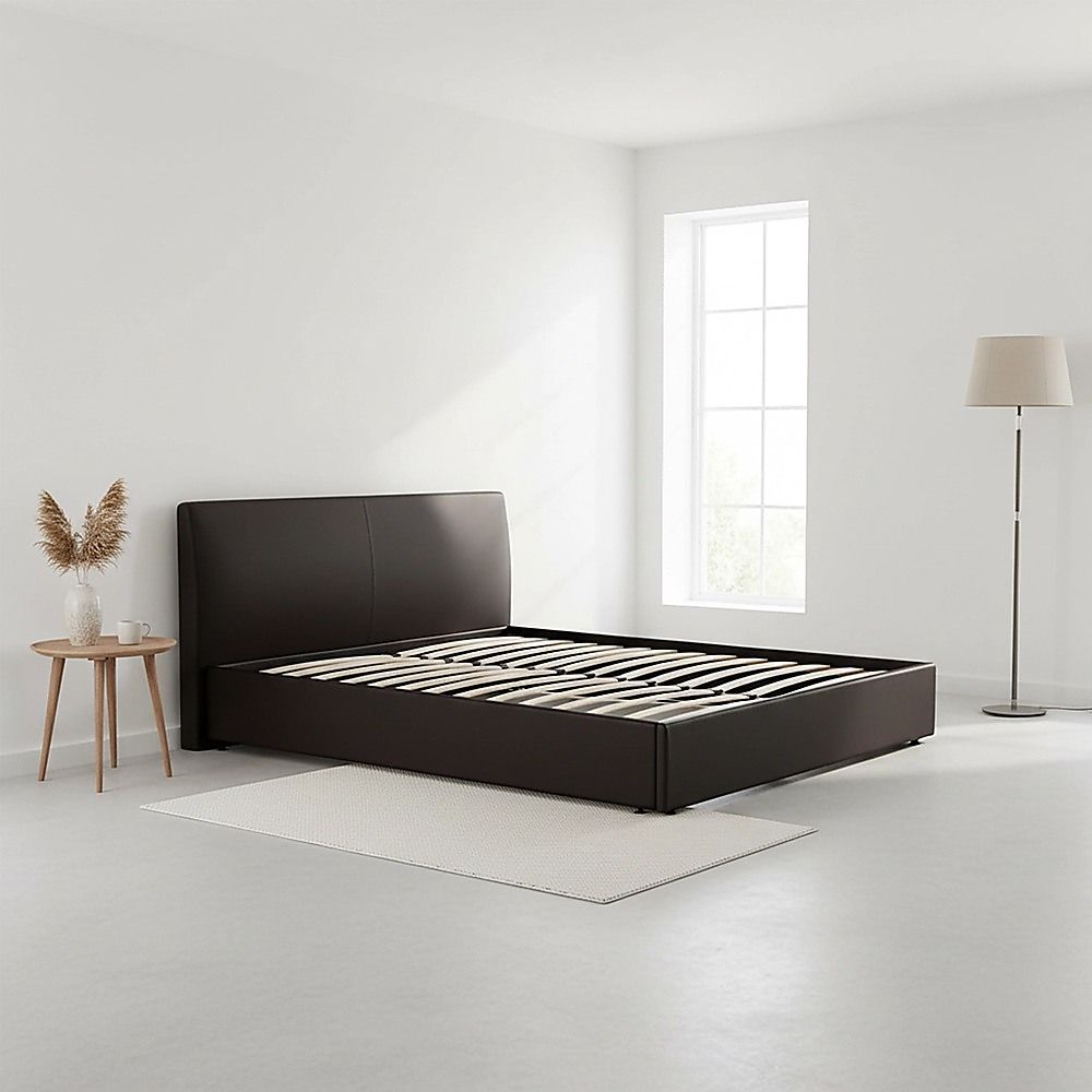 PU Leather Double Bed Ensemble Frame
