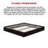 PU Leather King Bed Ensemble Frame