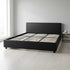 PU Leather King Bed Ensemble Frame