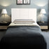 Designer Stitched PU Leather Single Bed Headboard, White, 980x560mm Size