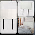 Designer Stitched PU Leather Single Bed Headboard, White, 980x560mm Size