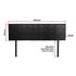 PU Leather King Bed Headboard Bedhead - Black