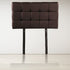 Designer Tufted Single Bed Headboard in PU Leather, 65mm Thick, Brown Tone