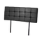 PU Leather Double Bed Deluxe Headboard Bedhead - Black