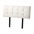 PU Leather Double Bed Deluxe Headboard Bedhead - White