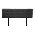 PU Leather Queen Bed Deluxe Headboard Bedhead - Black