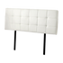 PU Leather Queen Bed Deluxe Headboard Bedhead - White