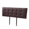 PU Leather King Bed Deluxe Headboard Bedhead - Brown