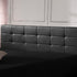 PU Leather King Bed Deluxe Headboard Bedhead - Black
