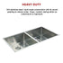 865x440mm Handmade Stainless Steel Undermount / Topmount Kitchen Sink with Waste