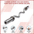 Chrome Olympic Curl Bar Barbell Heavy Duty EZ with Spring Collars