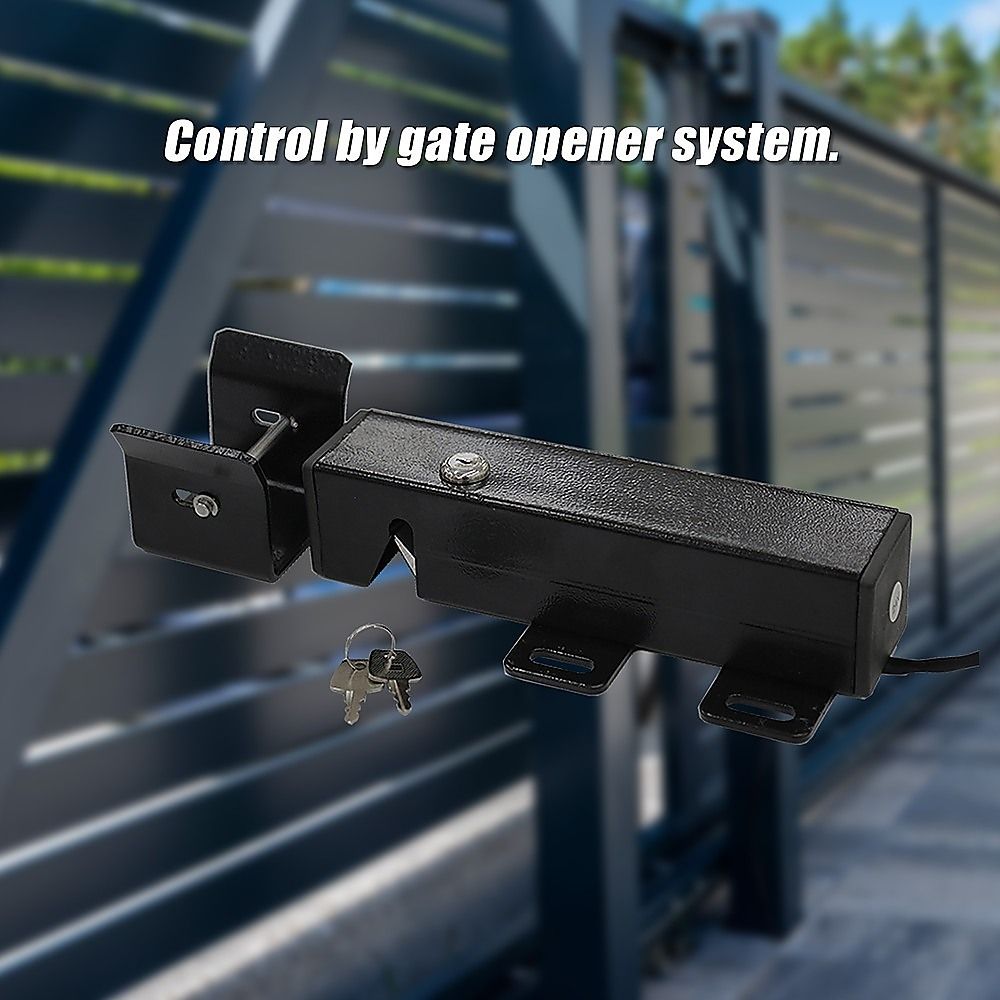 24V Electric Gate Lock Swing Gate Bolt Lock Automatic Gate Opener System