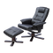 PU Leather Massage Chair Recliner Ottoman Lounge Remote
