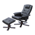 PU Leather Massage Chair Recliner Ottoman Lounge Remote