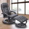 PU Leather Massage Recliner Chair with Footrest Remote 8 Motor Black