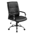 PU Leather Office Chair Executive Padded Black