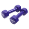 2kg Dumbbells Pair PVC Hand Weights Rubber Coated