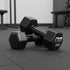 5kg Dumbbells Pair PVC Coated Hex Hand Weights Home Gym Strength Training Set